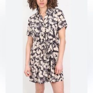 & Other Stories Monochrome Patterned Shirt dress